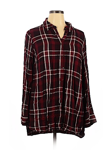 Lane Bryant Long Sleeve Button-Down Shirt (view 1)