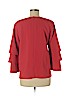 Lafayette 148 New York Orange 3/4 Sleeve Blouse Size M - photo 2