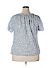 Croft & Barrow 100% Cotton Blue Short Sleeve Blouse Size 2X - photo 2