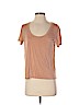 Zara 100% Lyocell Brown Short Sleeve T-Shirt Size S - photo 1
