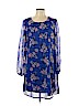 Charlotte Russe 100% Polyester Blue Casual Dress Size L - photo 1