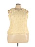Dialogue Yellow Sleeveless Blouse Size 22 - photo 1