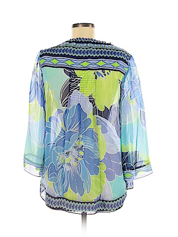 Hale Bob 3/4 Sleeve Silk Top (view 2)