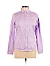 Banana Republic Purple Long Sleeve Button-Down Shirt Size 10 (petite) - photo 1