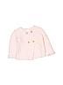 Elegant Baby 100% Cotton Pink Cardigan Size 0-3 mo - 6 mo - photo 1