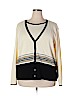 Alfred Dunner 100% Acrylic Ivory Cardigan Size 2X - photo 1
