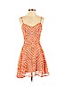 Fire Los Angeles 100% Polyester Orange Casual Dress Size S - photo 1