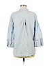 Halston Blue 3/4 Sleeve Button-Down Shirt Size M - photo 2