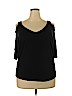 Lane Bryant Black Short Sleeve Top Size 20 - photo 1