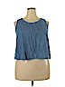 Universal Thread Blue Sleeveless Blouse Size XXL - photo 1