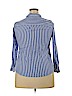 Como Vintage 100% Rayon Blue Long Sleeve Blouse Size XXL - photo 2