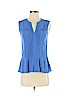 Comptoir des Cotonniers 100% Viscose Blue Sleeveless Blouse Size XXS - photo 1
