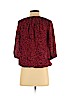 Ann Taylor LOFT 100% Polyester Burgundy 3/4 Sleeve Blouse Size S (petite) - photo 2