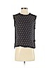 Alice + Olivia Black Sleeveless Silk Top Size S (petite) - photo 1