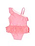 Cat & Jack Solid Pink One Piece Swimsuit 9-12 MO / 12 MO - photo 2