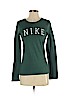 Nike 100% Cotton Green Long Sleeve T-Shirt Size XS - photo 1