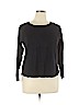 Liz Claiborne 100% Cotton Black Sweatshirt Size XL - photo 1