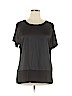 Simply Styled Black Short Sleeve Top Size XL - photo 1