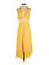 Laundry by Shelli Segal 100% Silk Yellow Casual Dress Size 8 - photo 1