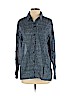 MICHAEL Michael Kors 100% Cotton Blue Long Sleeve Button-Down Shirt Size M - photo 1