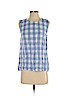 J. Crew Collection Blue Sleeveless Blouse Size 4 - photo 1