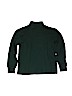 Lands' End 100% Cotton Green Long Sleeve Turtleneck Size 10 - 12 - photo 2