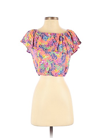 Derek Heart Short Sleeve Blouse (view 1)