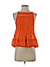Free People 100% Cotton Orange Sleeveless Blouse Size S - photo 1