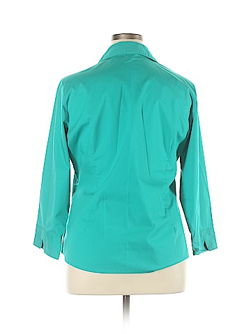 Riders by Lee 3/4 Sleeve Button-Down Shirt (view 2)