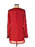 H&M 100% Polyester Red Long Sleeve Blouse Size 8 - photo 2