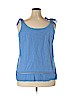 Molly & Isadora 100% Cotton Blue Sleeveless Top Size 2X - photo 2