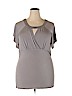 Ninedaily Gray Short Sleeve Top Size XXL - photo 1