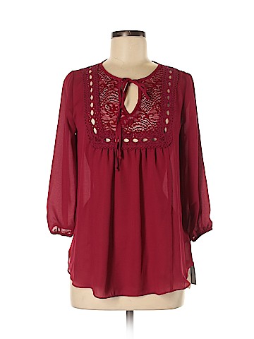 Iz Byer 3/4 Sleeve Blouse (view 1)