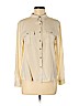Passport 100% Rayon Ivory Long Sleeve Button-Down Shirt Size M - photo 1