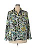 Notations 100% Polyester Blue 3/4 Sleeve Blouse Size 2X - photo 1