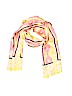 Nicole Miller Studio 100% Silk Print Yellow Silk Scarf One size - photo 1