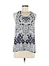 Elodie 100% Polyester Blue Sleeveless Blouse Size M - photo 1
