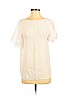 Elaine Turner 100% Silk White Short Sleeve Silk Top Size S - photo 1
