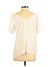 Elaine Turner 100% Silk White Short Sleeve Silk Top Size S - photo 2