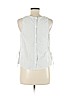 Lush 100% Cotton White Sleeveless Blouse Size M - photo 2