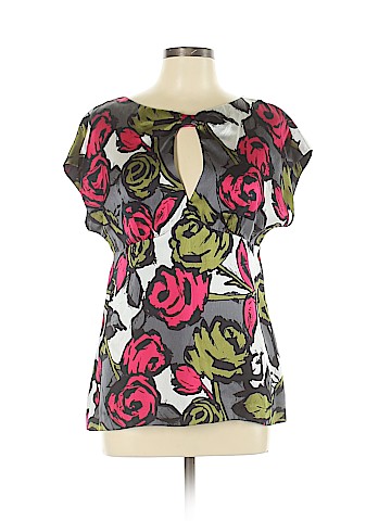 Trina Turk Short Sleeve Silk Top (view 1)
