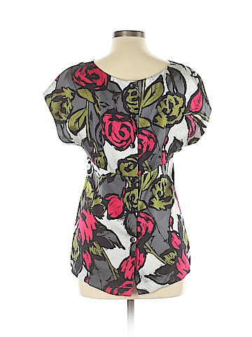 Trina Turk Short Sleeve Silk Top (view 2)