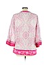 Robert Graham 100% Silk Pink 3/4 Sleeve Silk Top Size L - photo 2
