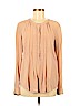 Rebecca Taylor 100% Silk Tan Long Sleeve Silk Top Size 8 - photo 1