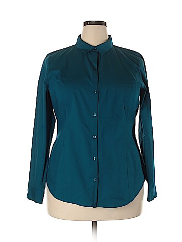 Worthington Long Sleeve Button-Down Shirt (view 1)