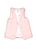 Flapdoodles 100% Polyester Solid Pink Faux Fur Vest Size 5T - photo 1