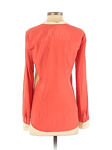 DKNY Long Sleeve Silk Top (view 2)