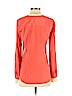 DKNY Tan Long Sleeve Silk Top Size S - photo 2
