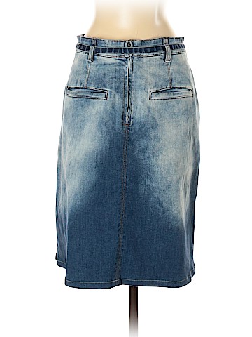 Pilcro and The Letterpress Denim Skirt (view 2)