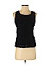 Ann Taylor 100% Polyester Black Sleeveless Top Size XS (petite) - photo 1